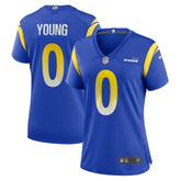 Nike Byron Young Los Angeles Rams Women's Home Game Jersey Royal