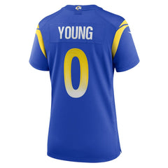 Nike Byron Young Los Angeles Rams Women's Home Game Jersey Royal
