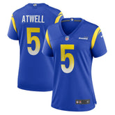 Nike Tutu Atwell Los Angeles Rams Women's Home Game Jersey Royal