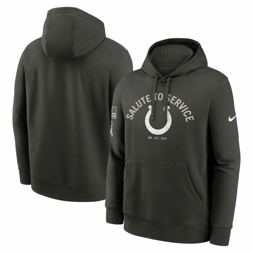 Nike Indianapolis Colts Salute To Service Club Fleece Hoodie Olive