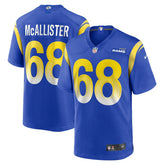 Nike Mike McAllister Los Angeles Rams Home Game Jersey Royal