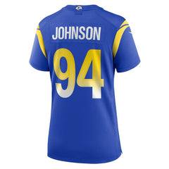 Nike Desjuan Johnson Los Angeles Rams Women's Home Game Jersey Royal