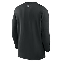 Miami Marlins Nike Authentic Collection Game Time Performance Quarter-Zip Top - Black - Nike on Sale