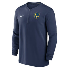 Milwaukee Brewers Nike Authentic Collection Game Time Performance Quarter-Zip Top - Navy - Nike Sale