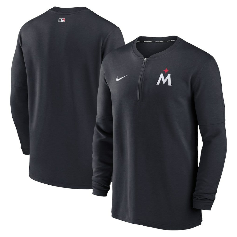 Minnesota Twins Nike Authentic Collection Game Time Performance Quarter-Zip Top - Navy - Nike Online