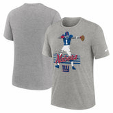 Nike Malik Nabers New York Giants Player Graphic T-Shirt Heather Gray
