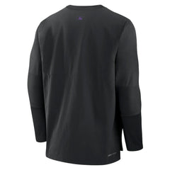 Colorado Rockies Nike Authentic Collection Player Dri-FIT Lightweight Pullover - Black - Nike Lifestyle