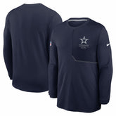 Nike Dallas Cowboys Sideline Coach UV Dri-FIT Long Sleeve Shirt Navy