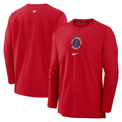 Los Angeles Angels Nike Authentic Collection Player Dri-FIT Lightweight Pullover - Red - Nike Online
