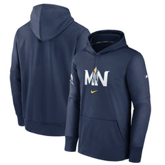 Minnesota Twins Nike 2024 City Connect Authentic Collection Practice Performance Pullover Hoodie - Navy - Nike on Sale