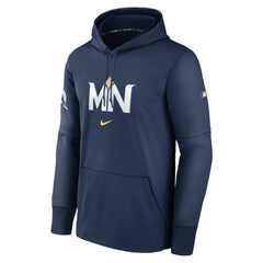 Minnesota Twins Nike 2024 City Connect Authentic Collection Practice Performance Pullover Hoodie - Navy - Nike on Sale