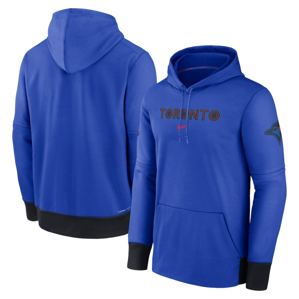 Toronto Blue Jays Nike 2024 City Connect Authentic Collection Practice Performance Pullover Hoodie - Royal - Nike Lifestyle