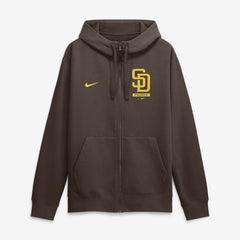 San Diego Padres Nike Primetime Lockup Full-Zip Hoodie - Brown - Nike Lifestyle