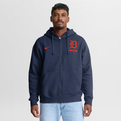 Detroit Tigers Nike Primetime Lockup Full-Zip Hoodie - Navy - Nike on Sale