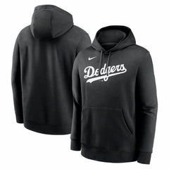 Los Angeles Dodgers Nike Logo Club Fleece Hoodie - Black - Nike Sale