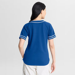 Los Angeles Dodgers Fanatics Women's Diva Race Ahead Raglan V-Neck T-Shirt - Royal - Fanatics Sale