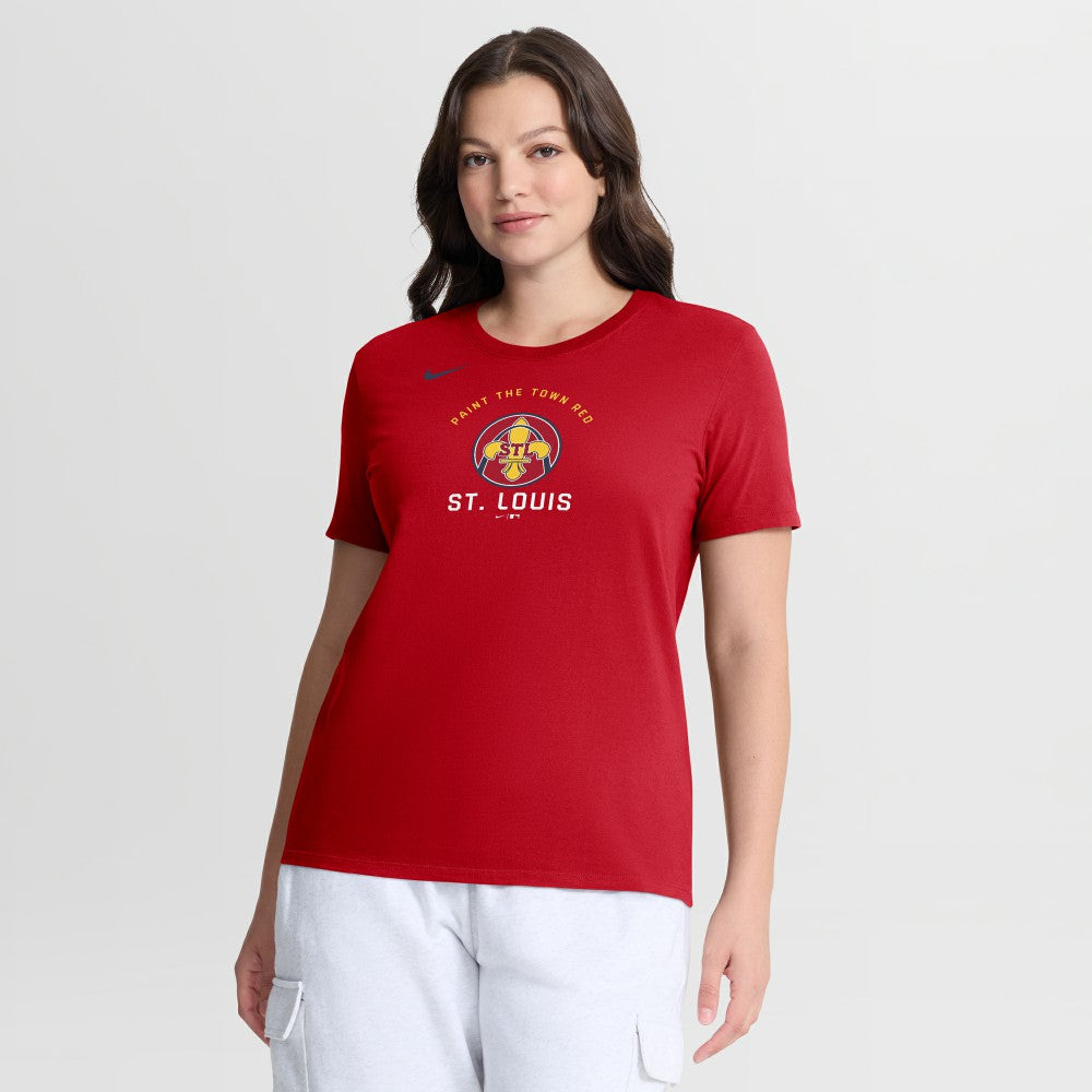 St. Louis Cardinals Nike Women's City Connect Arch T-Shirt - Red - Nike on Sale