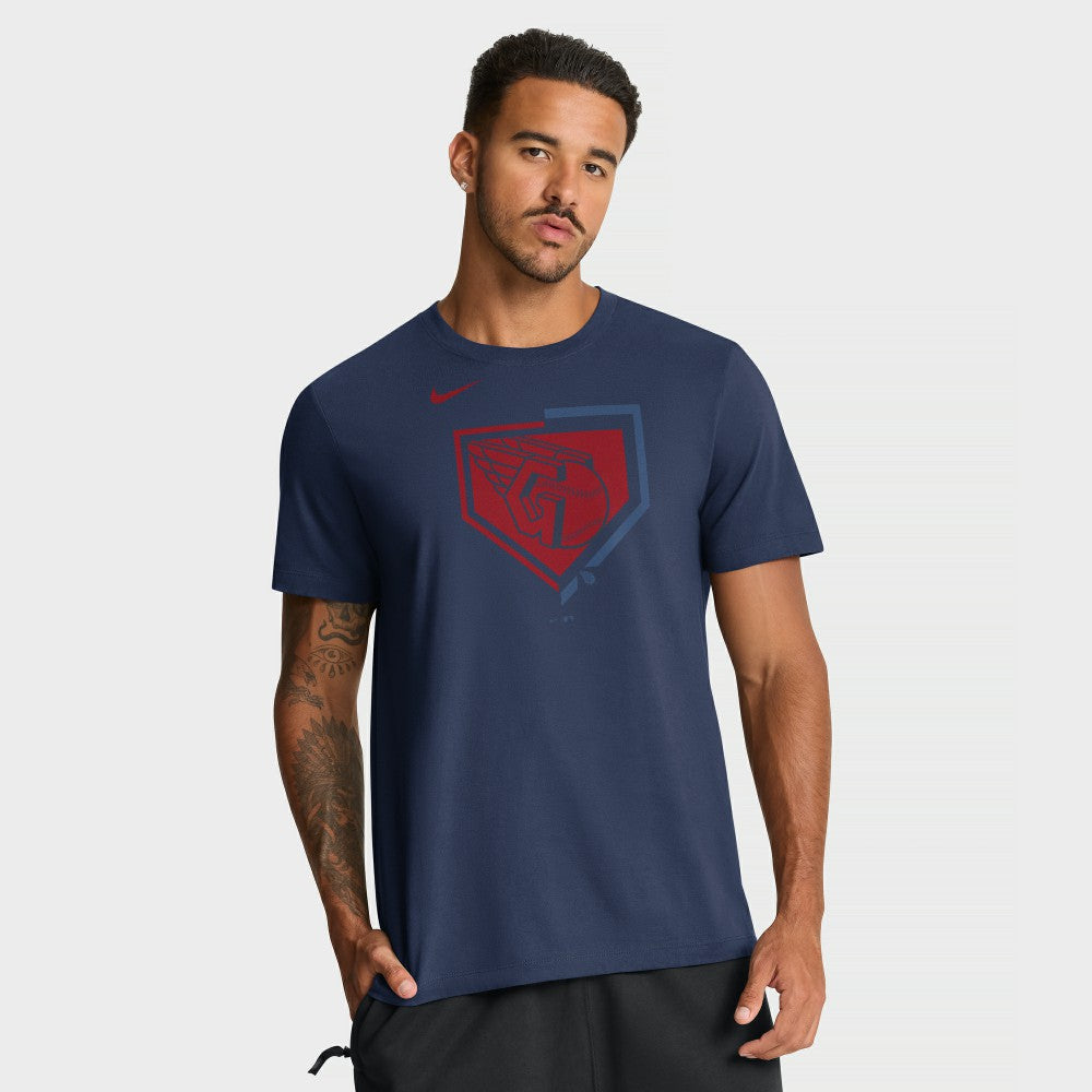 Cleveland Guardians Nike Icon T-Shirt - Navy - Nike Discount