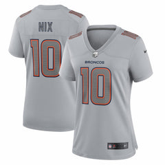 Nike Bo Nix Denver Broncos Women's Fashion Atmosphere Fashion Game Jersey Gray