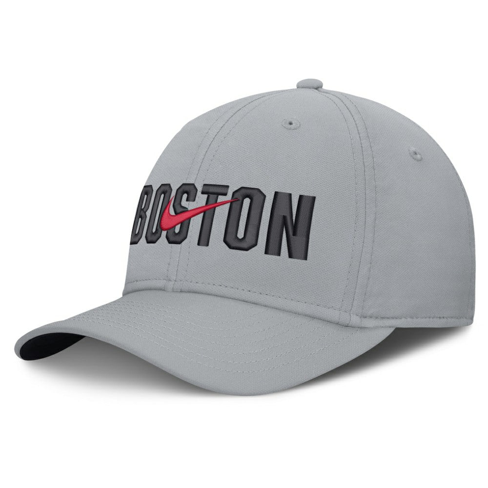 Boston Red Sox Nike Primetime Rise Dri-FIT Flex Hat - Gray - Nike on Sale
