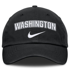 Washington Nationals Nike Primetime Club Adjustable Hat - Black - Nike Lifestyle