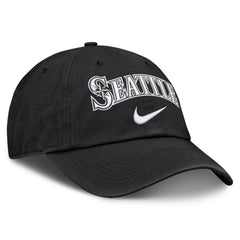 Seattle Mariners Nike Primetime Club Adjustable Hat - Black - Nike Lifestyle