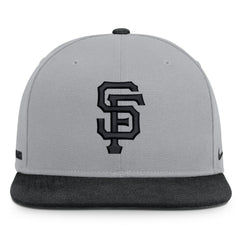 San Francisco Giants Nike Primetime Pro Dri-FIT Snapback Hat - Gray/Black - Nike Discount