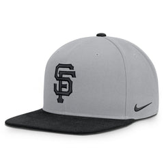 San Francisco Giants Nike Primetime Pro Dri-FIT Snapback Hat - Gray/Black - Nike Discount