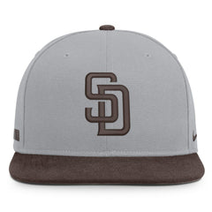 San Diego Padres Nike Primetime Pro Dri-FIT Snapback Hat - Gray/Brown - Nike Lifestyle