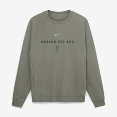 Boston Red Sox Nike Statement Primary Raglan Dri-FIT Sweatshirt - Olive - Nike Discount