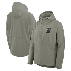 Philadelphia Phillies Nike Unlimited Packable Full-Zip Hooded Jacket - Olive - Nike Online