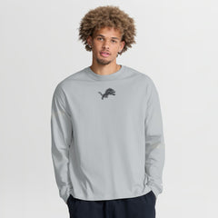 Fanatics Detroit Lions Oversized Type Play Long Sleeve T-Shirt Gray