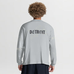 Fanatics Detroit Lions Oversized Type Play Long Sleeve T-Shirt Gray