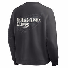 Fanatics Philadelphia Eagles Oversized Type Play Multi Sweatshirt Black