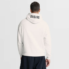 Fanatics Pittsburgh Steelers Oversized Type Play Location Hoodie Cream