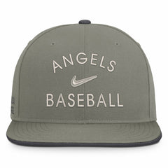 Los Angeles Angels Nike Pro Dri-FIT Snapback Hat - Olive - Nike Discount