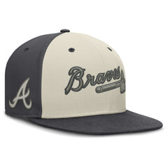 Atlanta Braves Nike Dri-FIT True Fitted Hat - Cream - Nike Sale