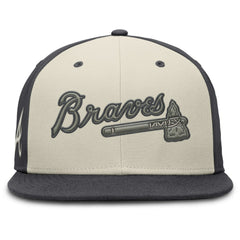 Atlanta Braves Nike Dri-FIT True Fitted Hat - Cream - Nike Sale
