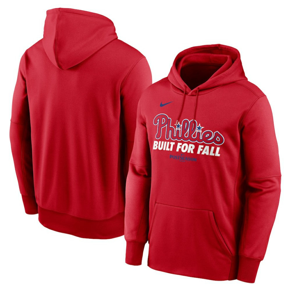 Philadelphia Phillies Nike 2025 MLB Postseason Authentic Collection Therma Fleece Hoodie - Red - Nike on Sale