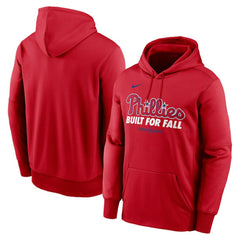 Philadelphia Phillies Nike 2025 MLB Postseason Authentic Collection Therma Fleece Hoodie - Red - Nike on Sale
