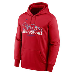 Philadelphia Phillies Nike 2025 MLB Postseason Authentic Collection Therma Fleece Hoodie - Red - Nike on Sale