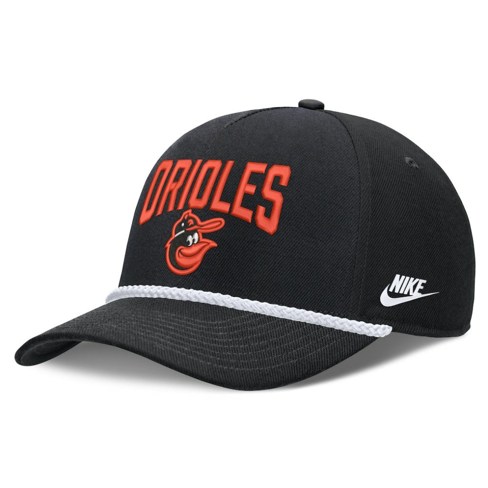 Baltimore Orioles Nike Cooperstown Rise Adjustable Hat - Black - Nike Sale