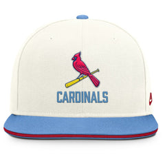 St. Louis Cardinals Nike Cooperstown Pro Dri-FIT Snapback Hat - Cream/Light Blue - Nike on Sale
