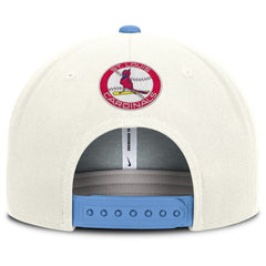 St. Louis Cardinals Nike Cooperstown Pro Dri-FIT Snapback Hat - Cream/Light Blue - Nike on Sale