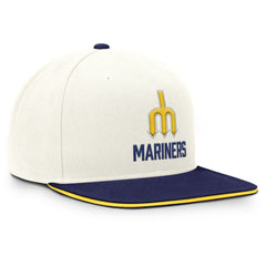 Seattle Mariners Nike Cooperstown Pro Dri-FIT Snapback Hat - Cream/Navy - Nike Lifestyle