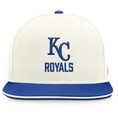 Kansas City Royals Nike Cooperstown Pro Dri-FIT Snapback Hat - Cream/Royal - Nike Lifestyle