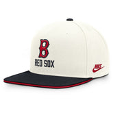Boston Red Sox Nike Cooperstown Pro Dri-FIT Snapback Hat - Cream/Navy - Nike Discount