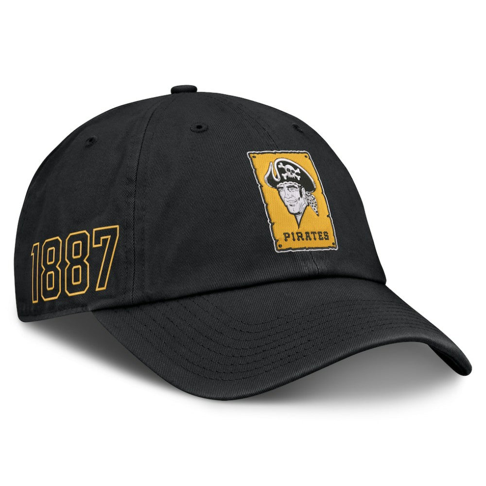 Pittsburgh Pirates Nike Cooperstown Club Adjustable Hat - Black - Nike Lifestyle