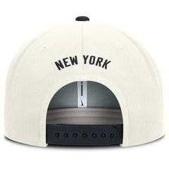 New York Yankees Nike Cooperstown Pro Dri-FIT Snapback Hat - Cream/Navy - Nike Lifestyle