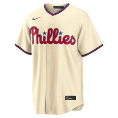 Philadelphia Phillies Nike Alternate Replica Jersey - Cream - Nike Lifestyle